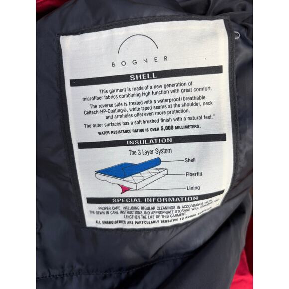 New NWT Vintage Bogner Red Andalo 1/4 Zip Pullover Weathergear Jacket - L - Picture 13 of 13